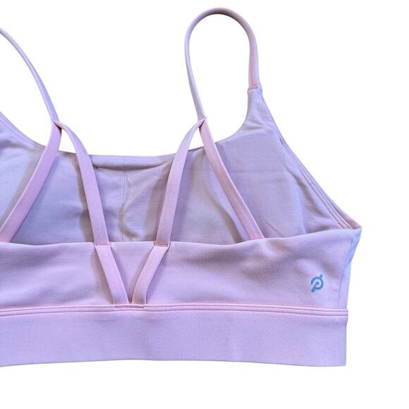 Peloton Logo Cadent Peak Strappy Activewear Bra Size Small Light Padding Cycle - Picture 11 of 12